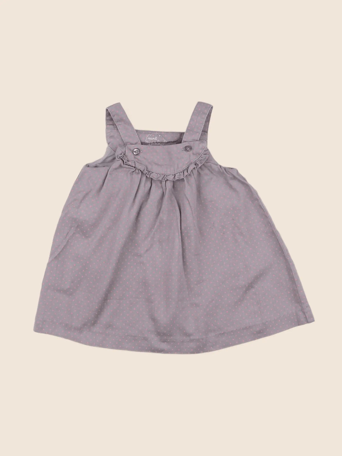 Tape à l'oeil - robe violet, rose - 3 mois