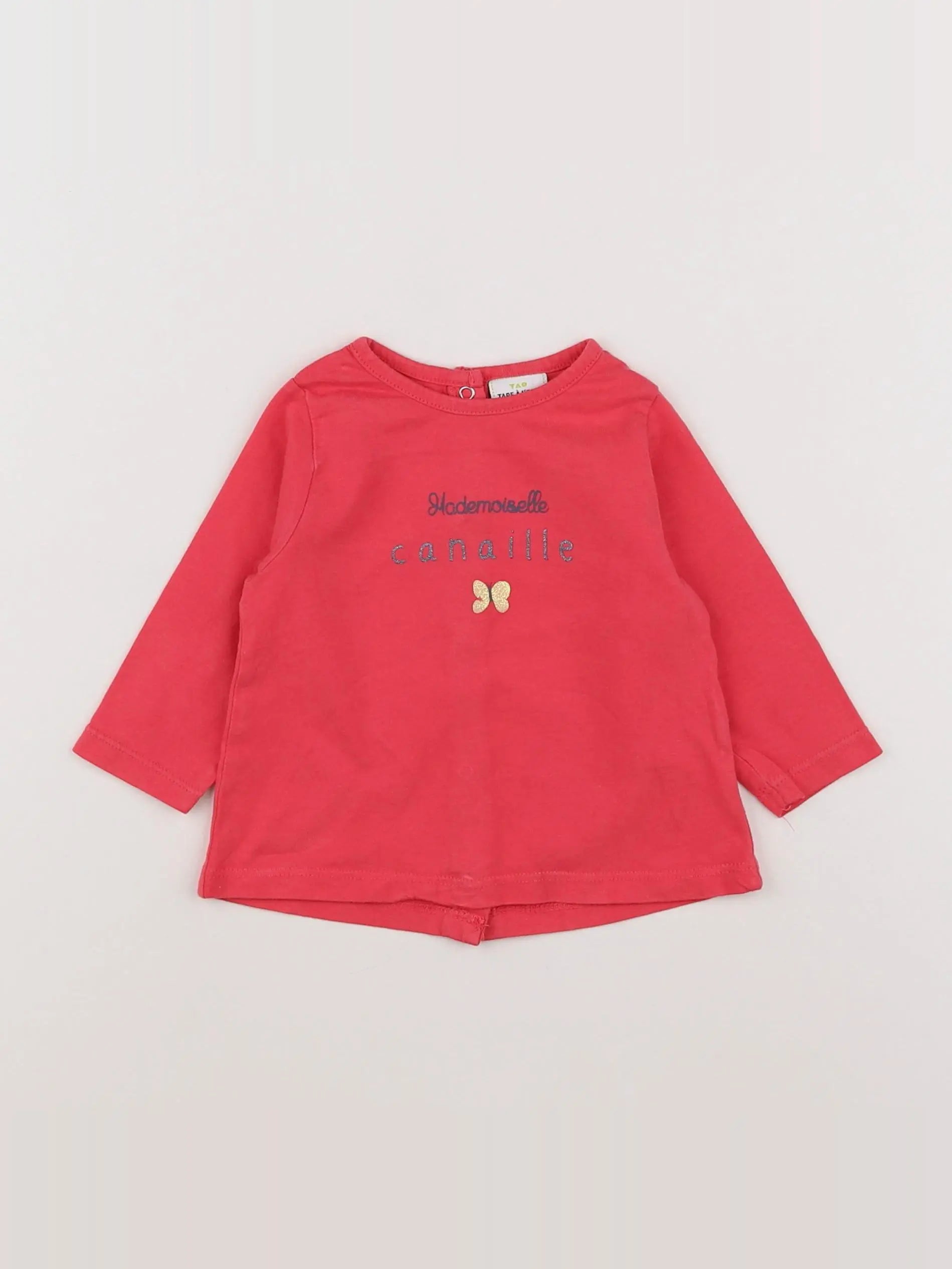 Tape à l'oeil - tee-shirt rose - 6 mois