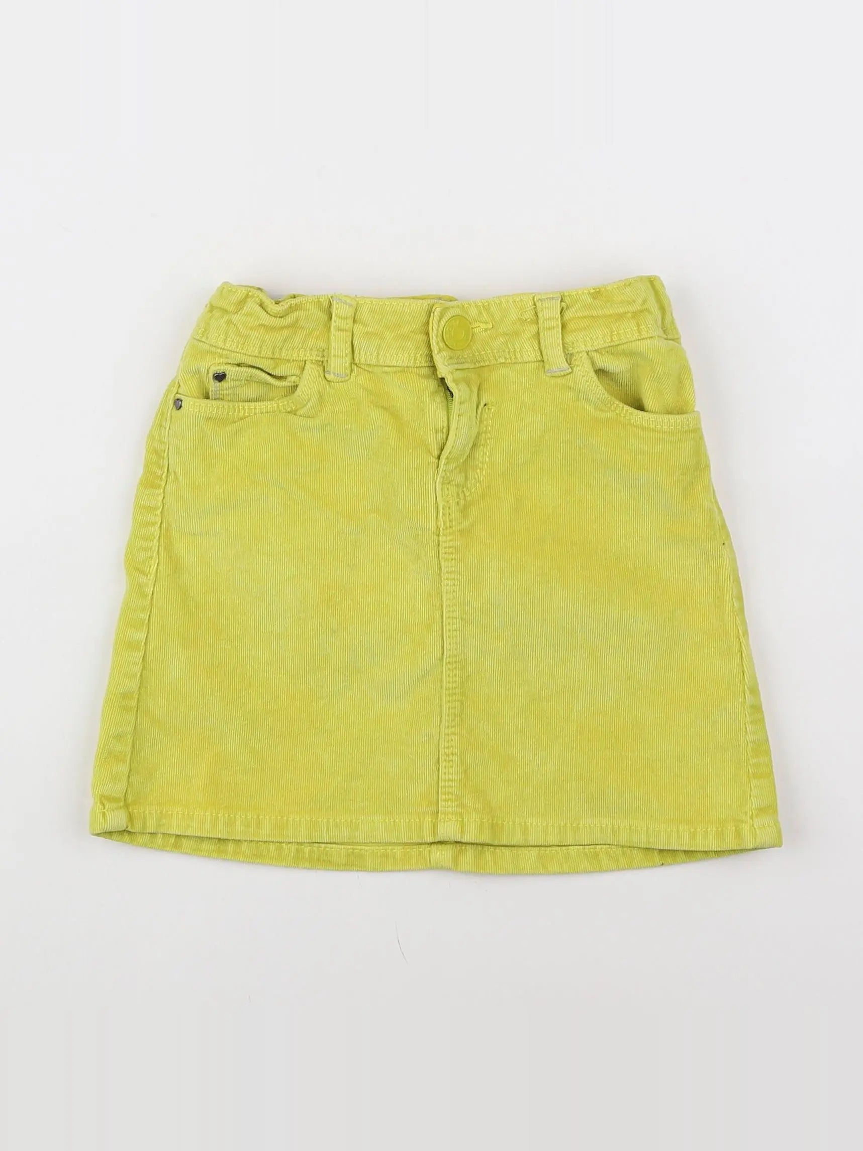 Okaidi - jupe jaune fluo - 6 ans