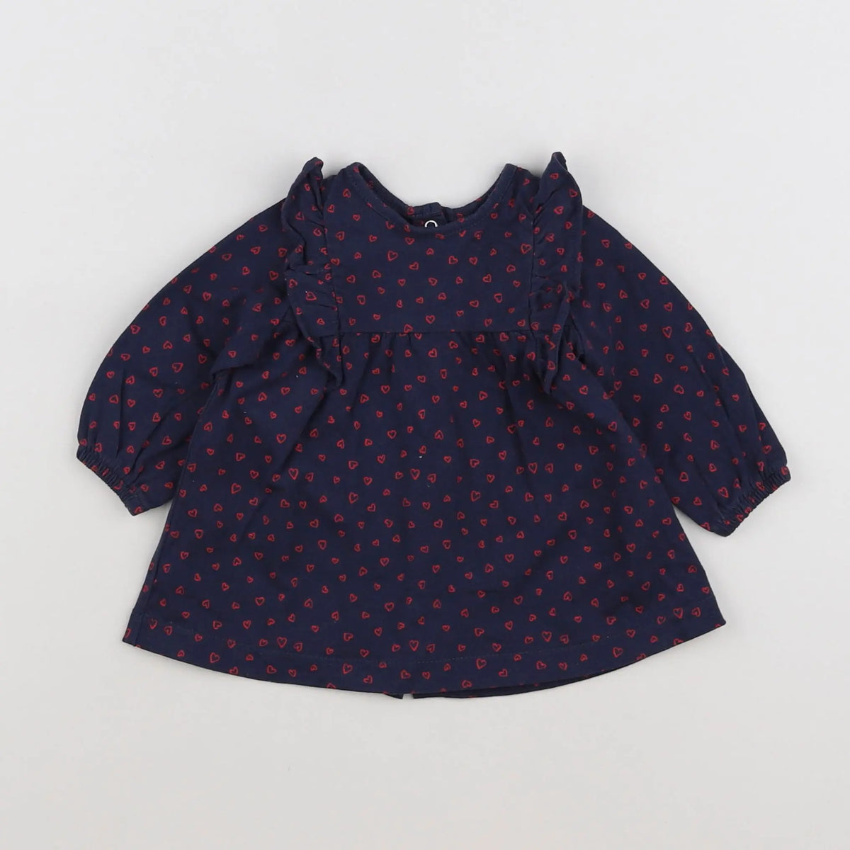 Vertbaudet - robe bleu, rose - 3 mois