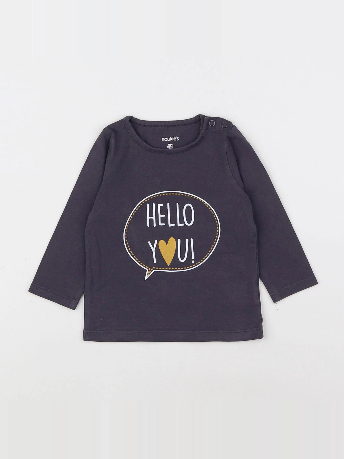 Noukie's - tee-shirt gris - 9 mois