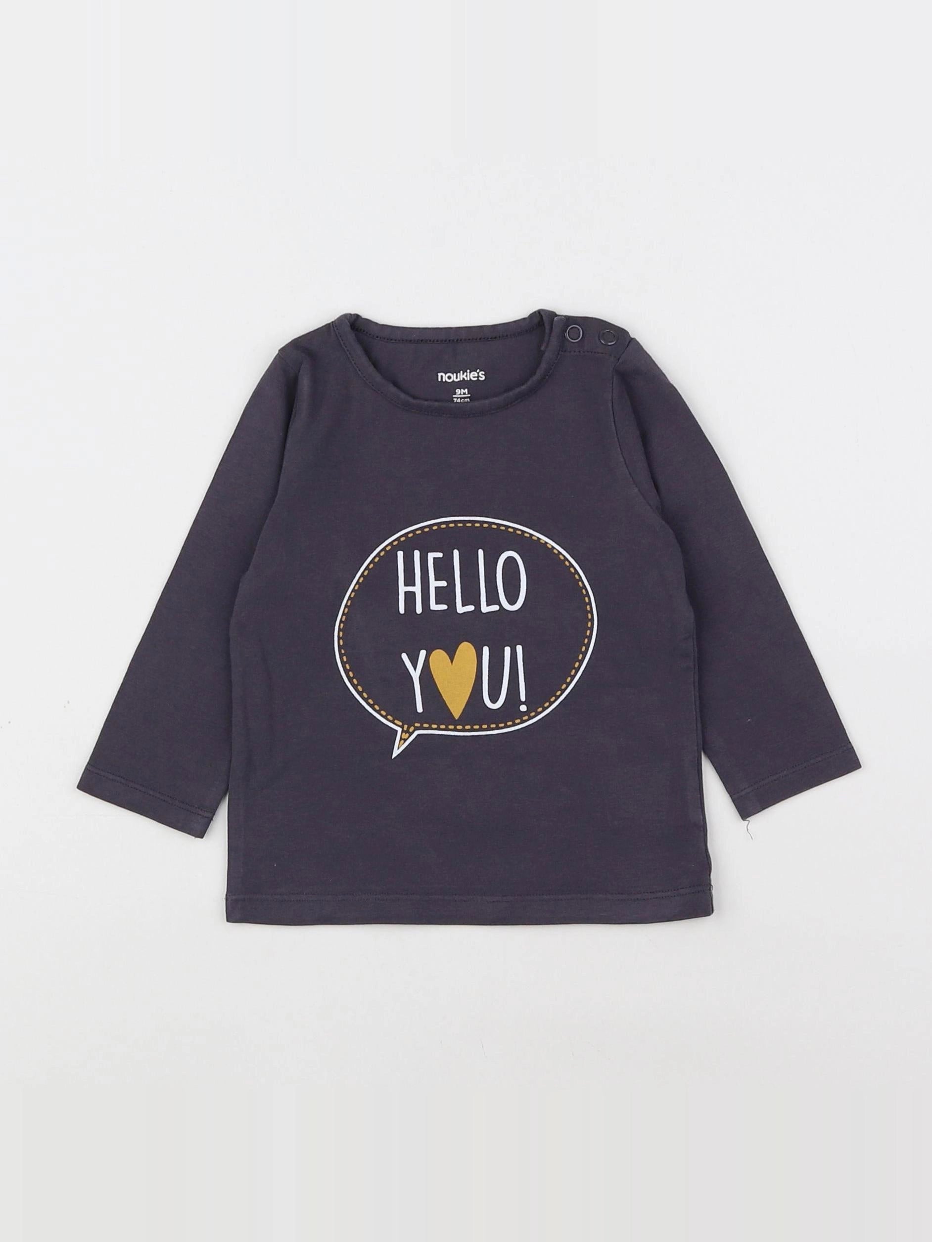 Noukie's - tee-shirt gris - 9 mois