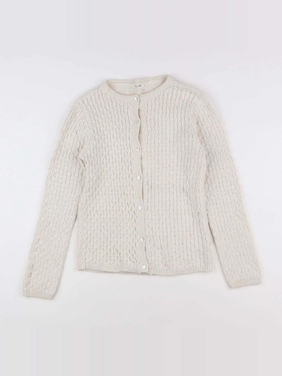 Eden & Victor - gilet beige - 12 ans