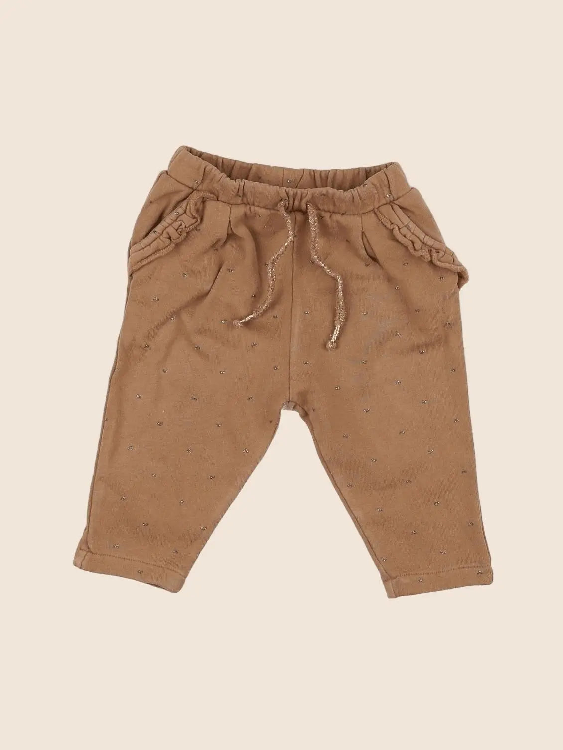 Vertbaudet - jogging marron, or - 6 mois