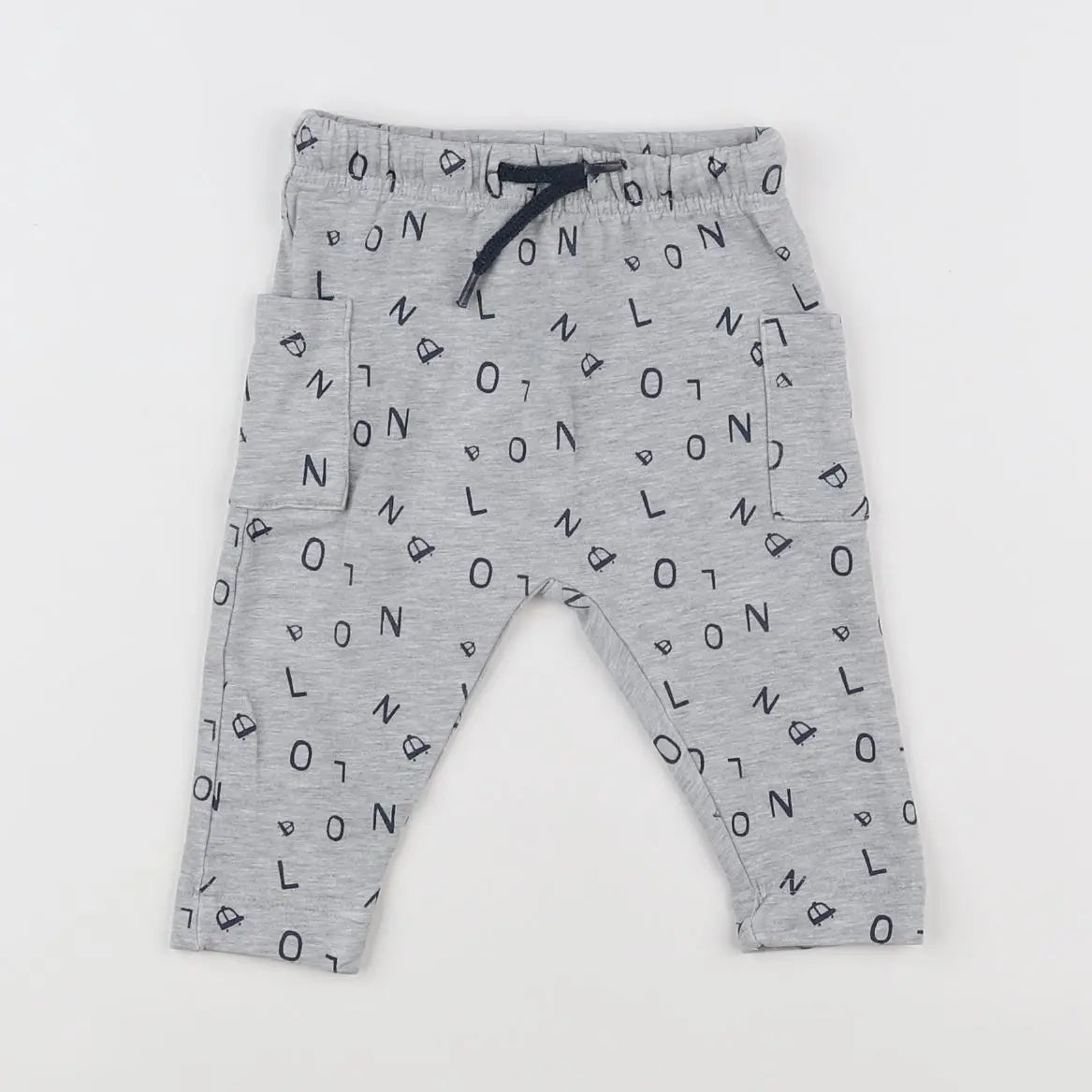 Vertbaudet - jogging gris - 9 mois