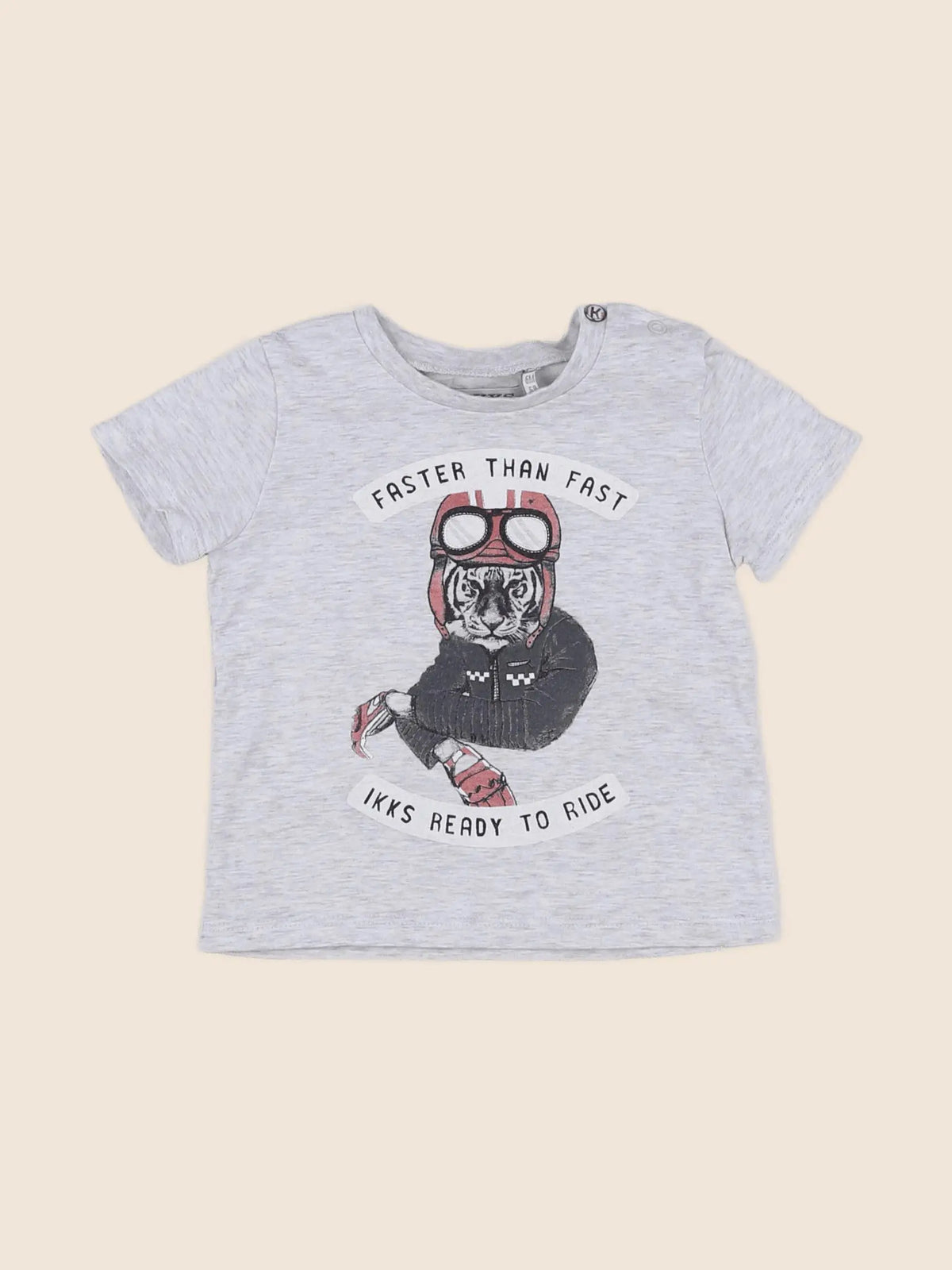 IKKS - tee-shirt gris - 6 mois