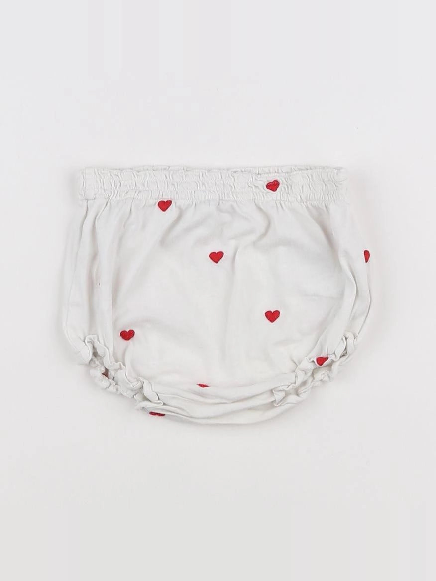 Bonton - bloomer blanc - 6 mois