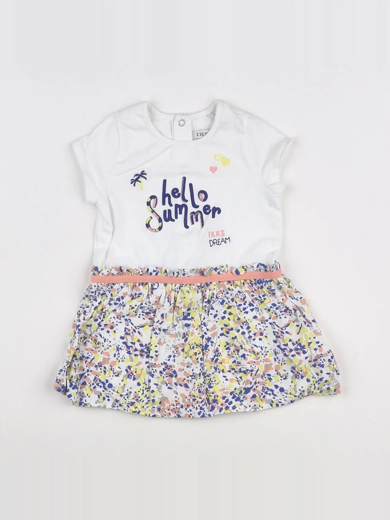 IKKS - robe blanc, multicolore - 12 mois