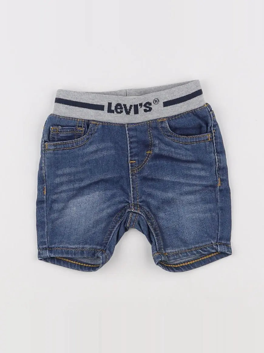 Levi's - short bleu - 3 mois