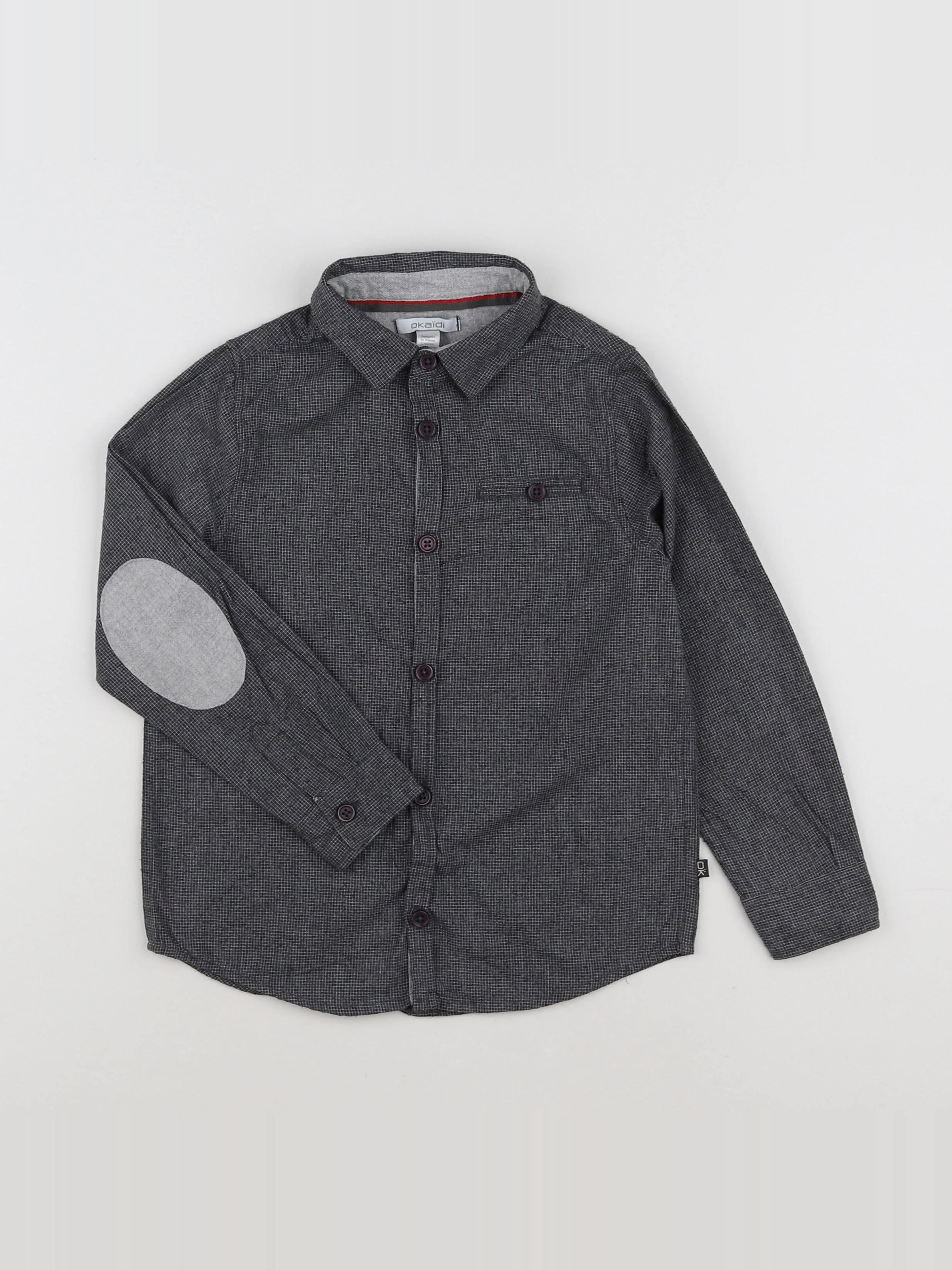 Okaidi - chemise gris - 6 ans