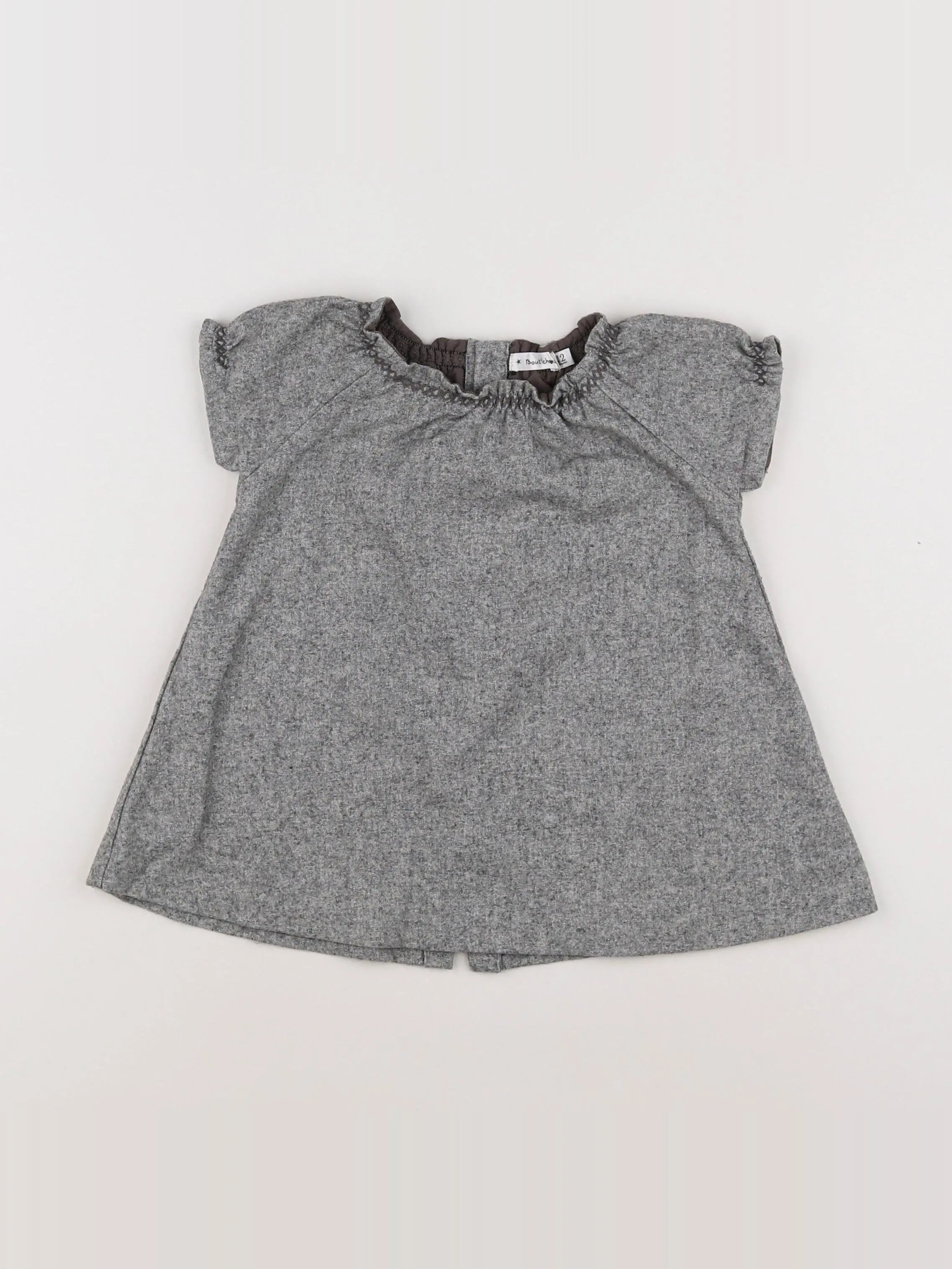 Boutchou - robe gris - 12 mois