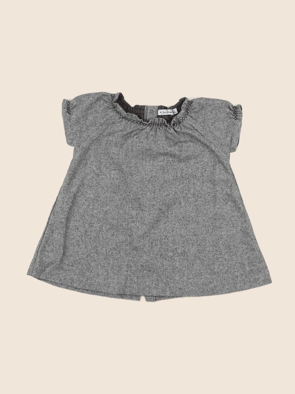 Boutchou - robe gris - 12 mois