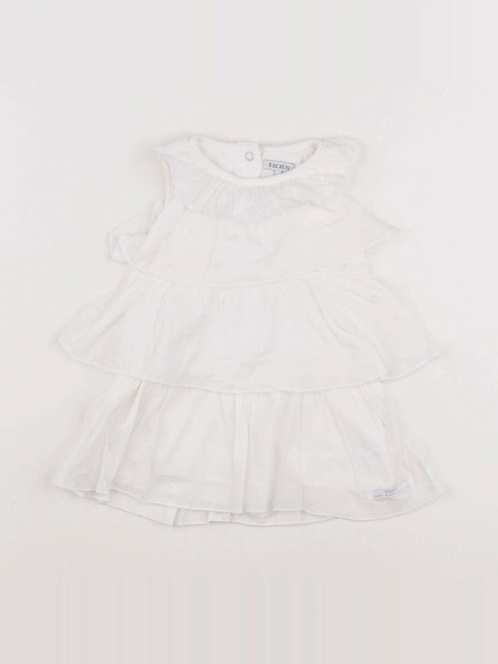 IKKS - robe blanc - 12 mois