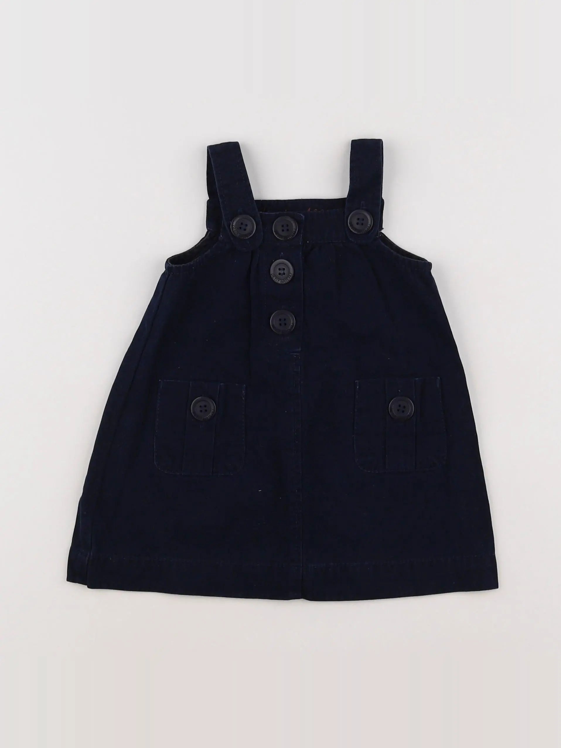 Petit Bateau - robe bleu - 6 mois