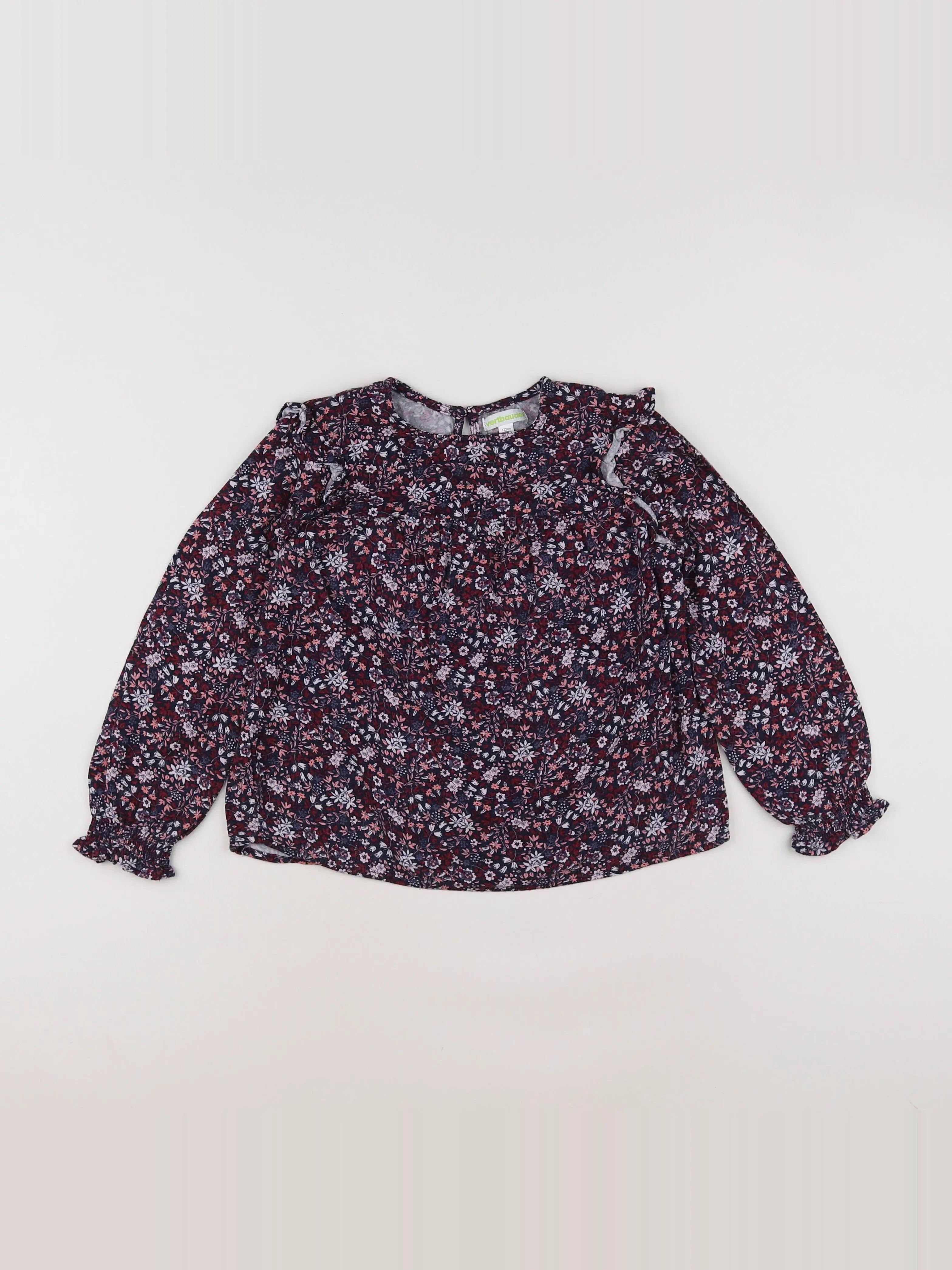 Vertbaudet - blouse violet - 7 ans