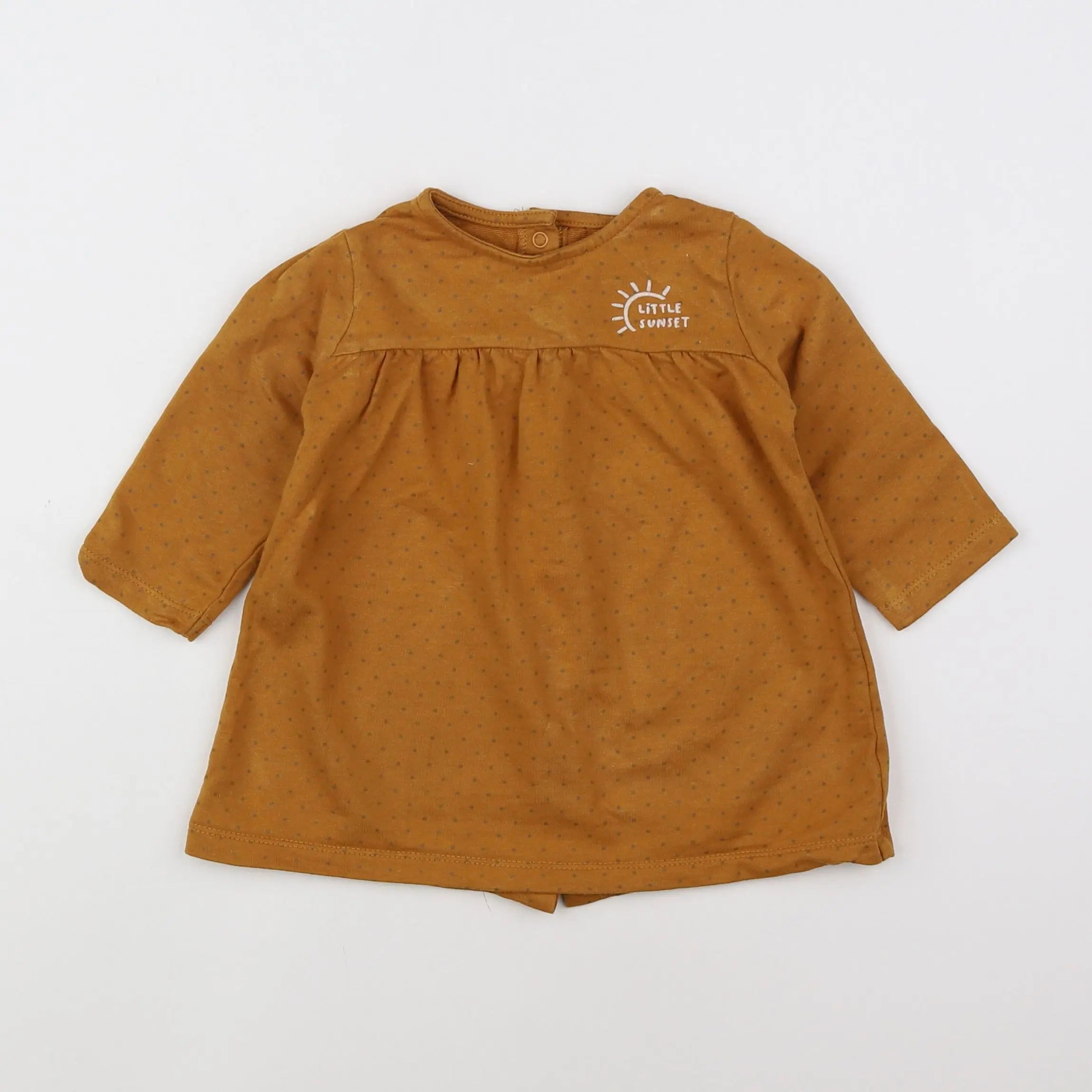 Vertbaudet - robe marron - 12 mois