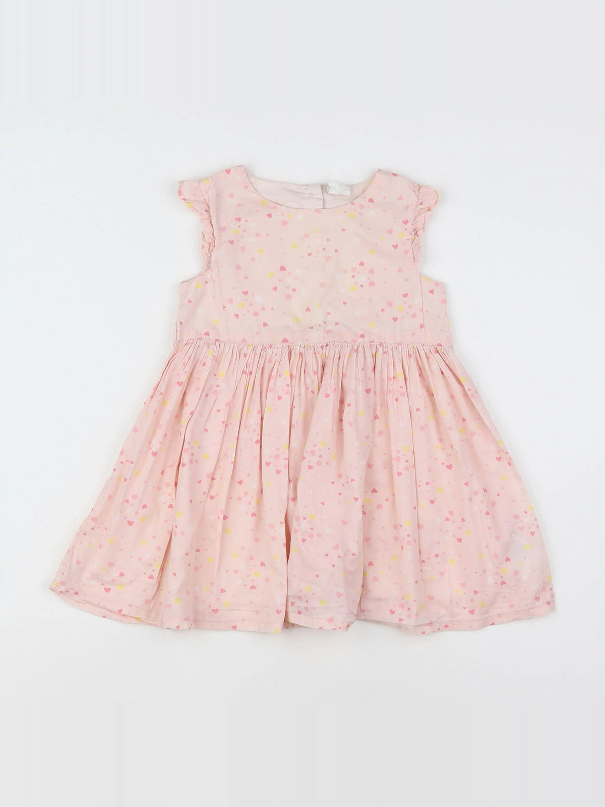 H&M - robe rose, jaune - 12/18 mois