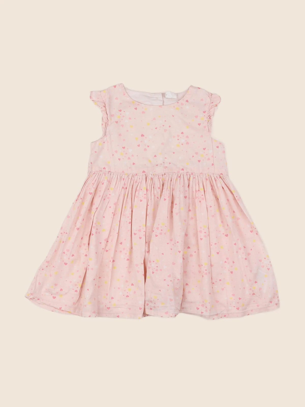 H&M - robe rose, jaune - 12/18 mois