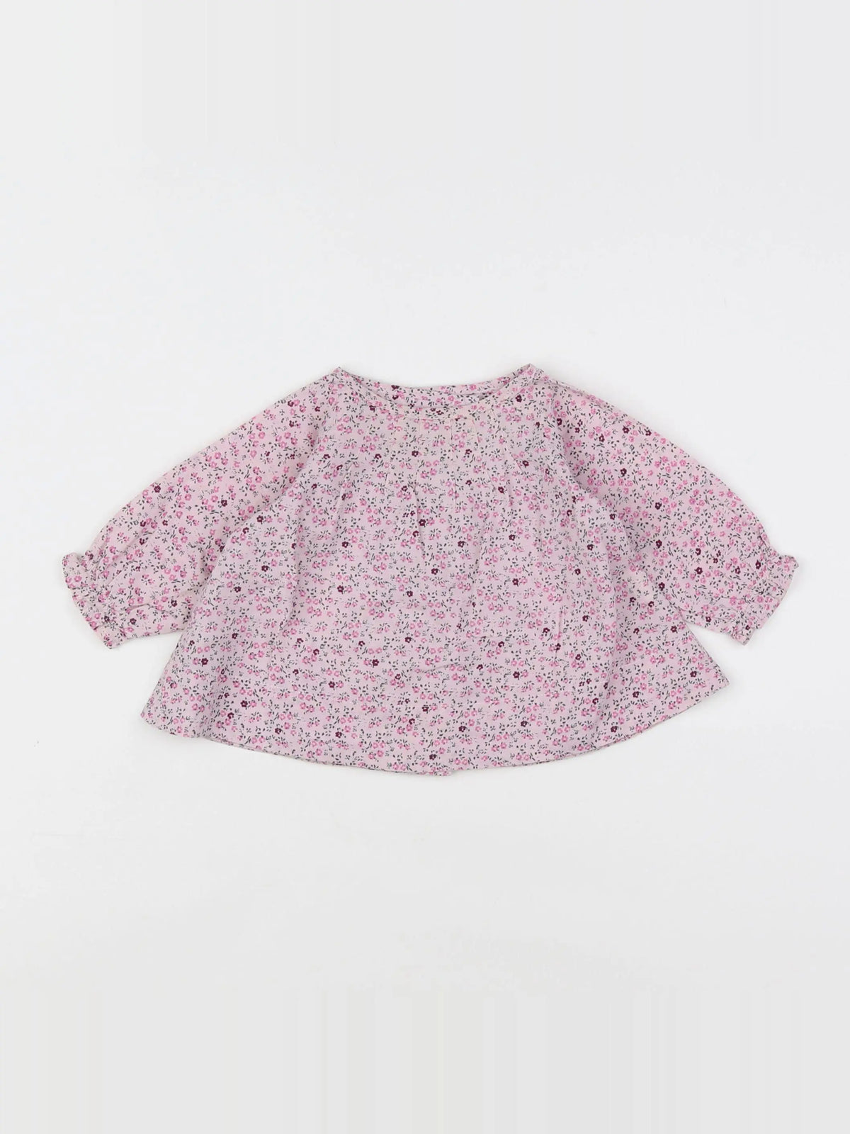 Boutchou - blouse rose, violet - 3 mois
