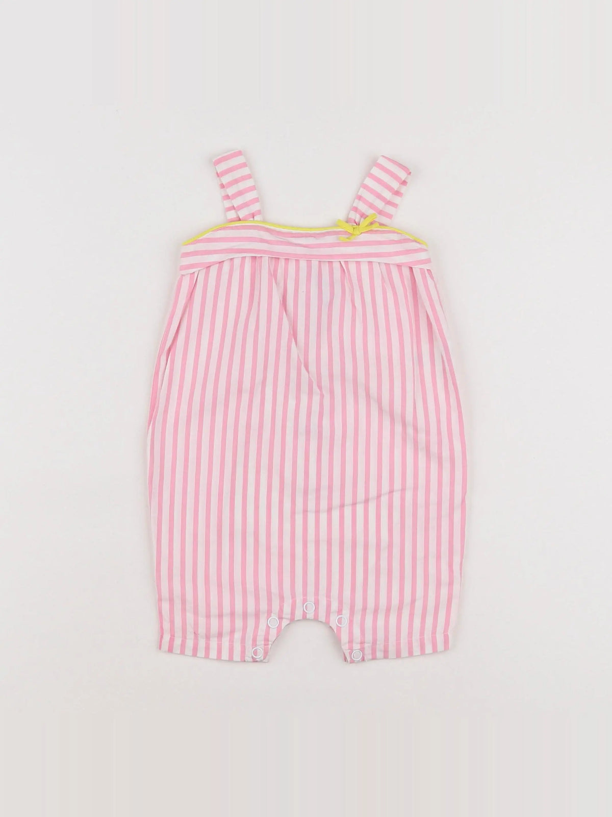 Petit Bateau - combinaison blanc, rose - 6 mois