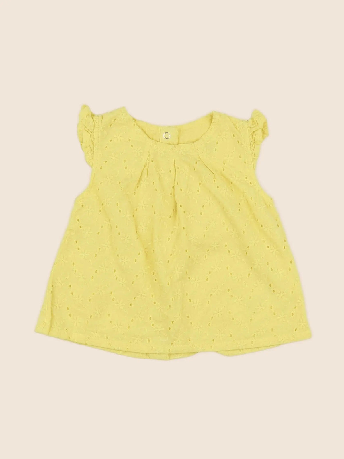 Vertbaudet - tee-shirt jaune - 6 mois