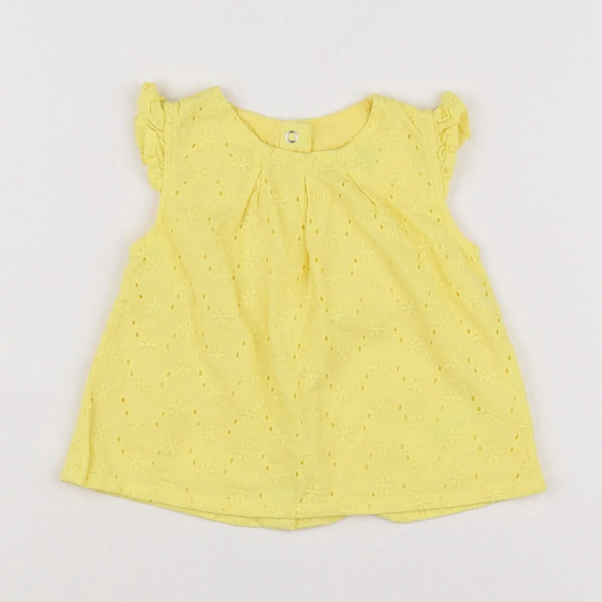 Vertbaudet - tee-shirt jaune - 6 mois