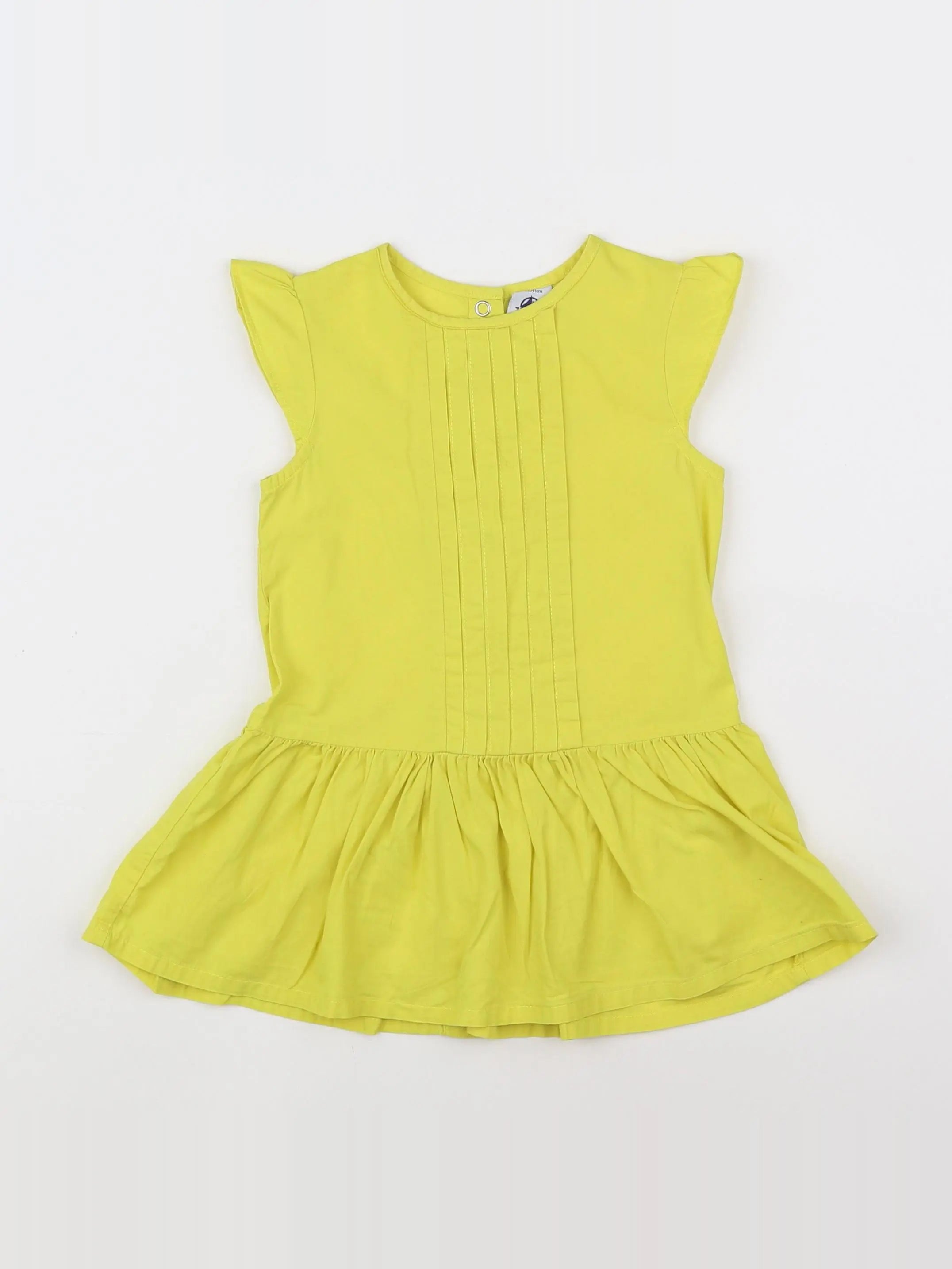 Petit Bateau - robe jaune - 18 mois