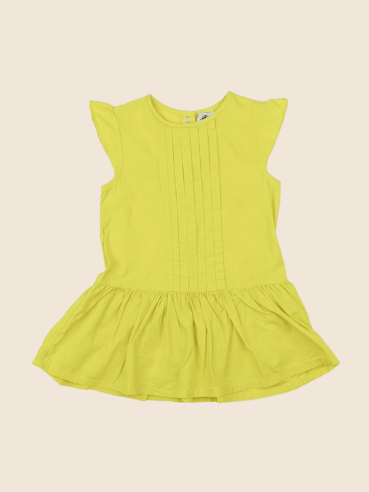 Petit Bateau - robe jaune - 18 mois