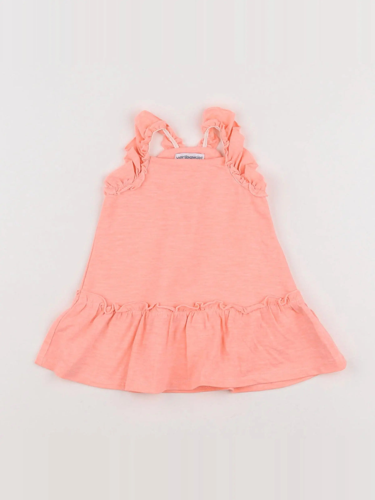 Vertbaudet - robe orange - 3 mois