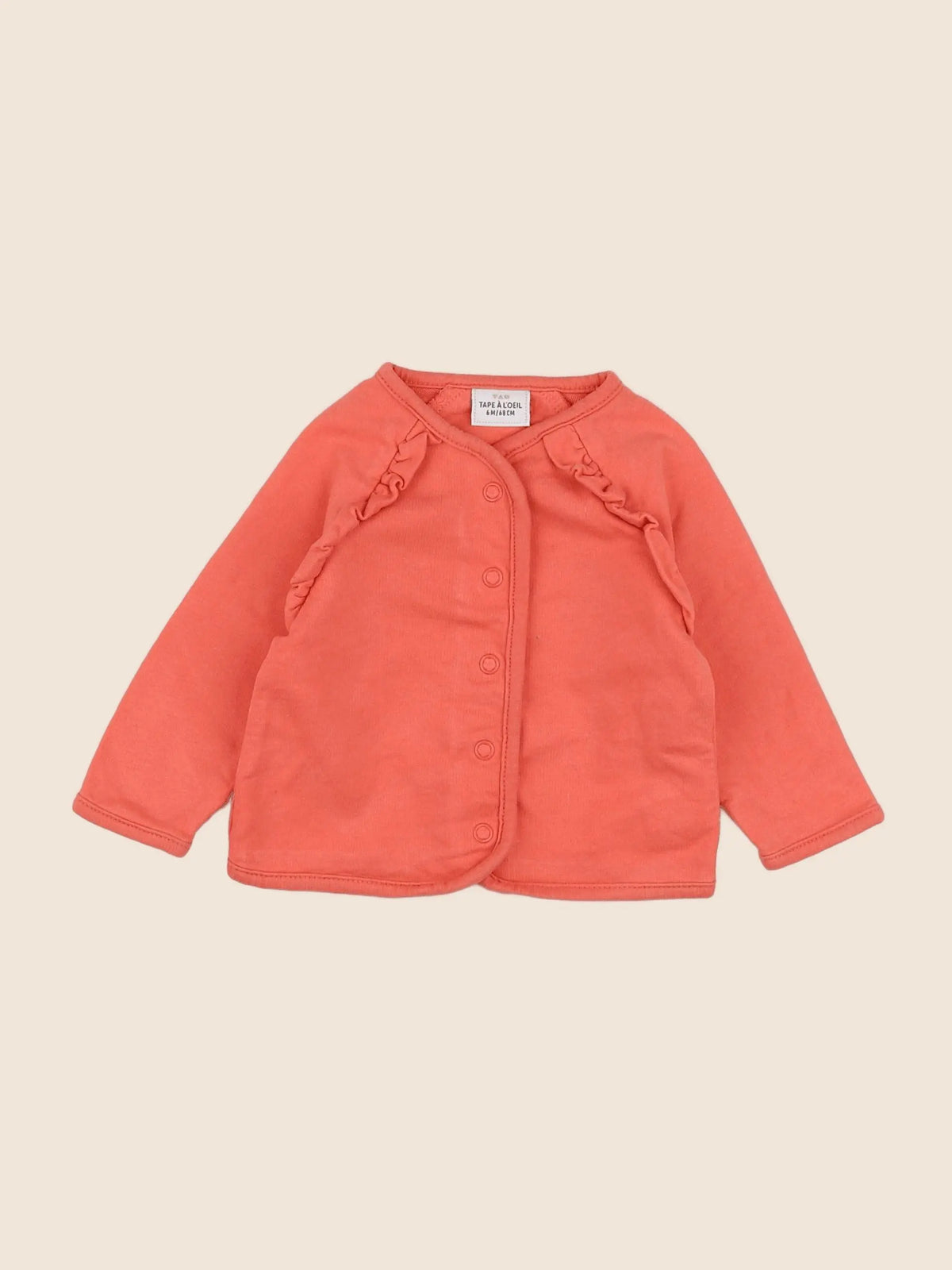 Tape à l'oeil - sweat orange - 6 mois