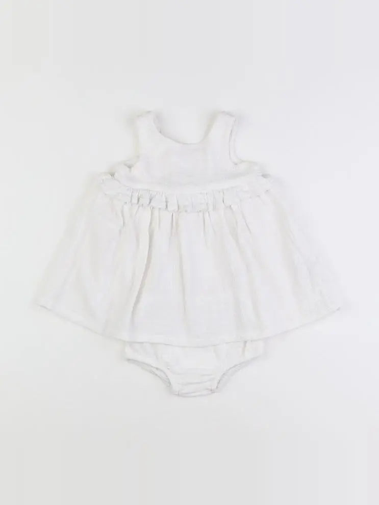 Boutchou - robe blanc - 3 mois