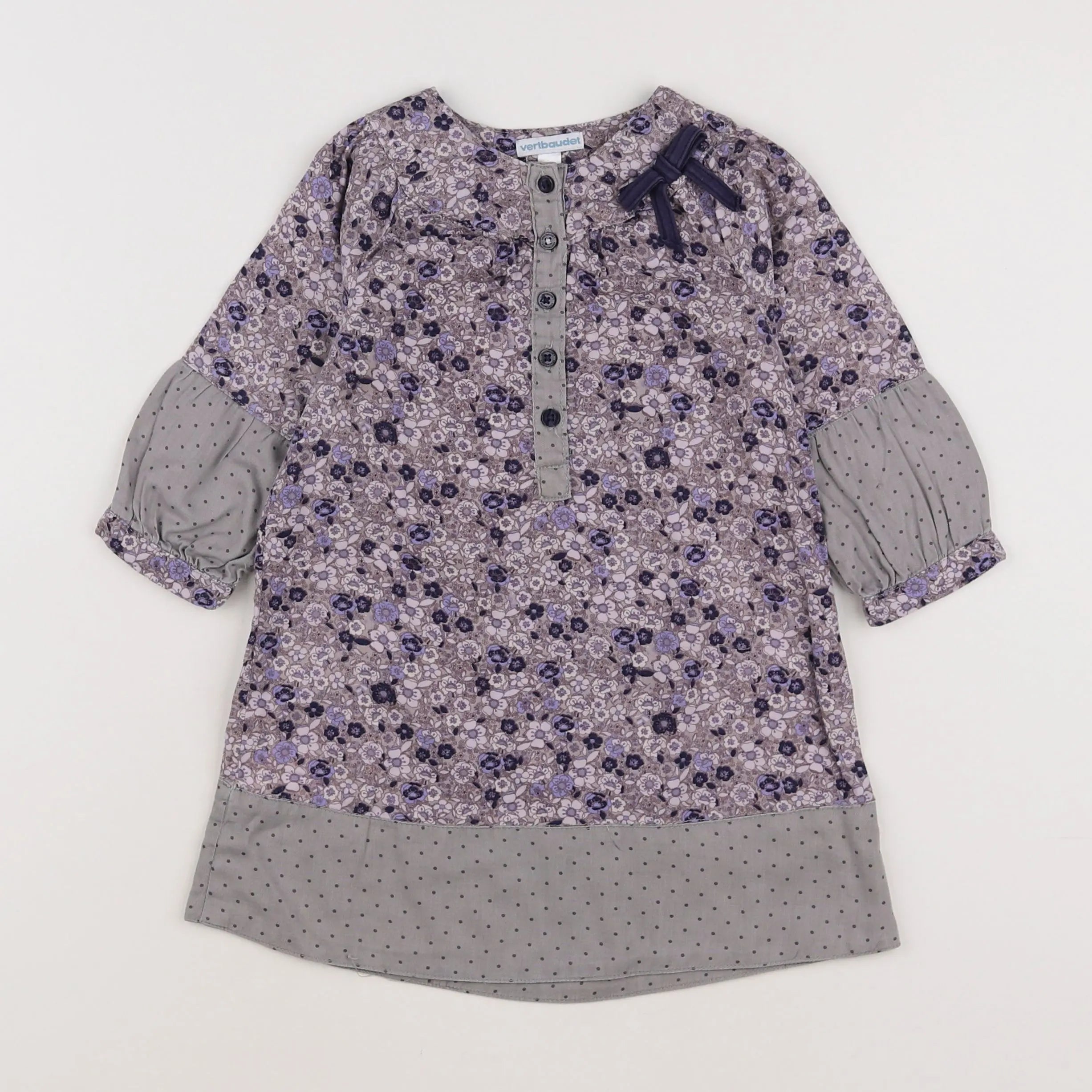 Vertbaudet - robe violet - 2 ans