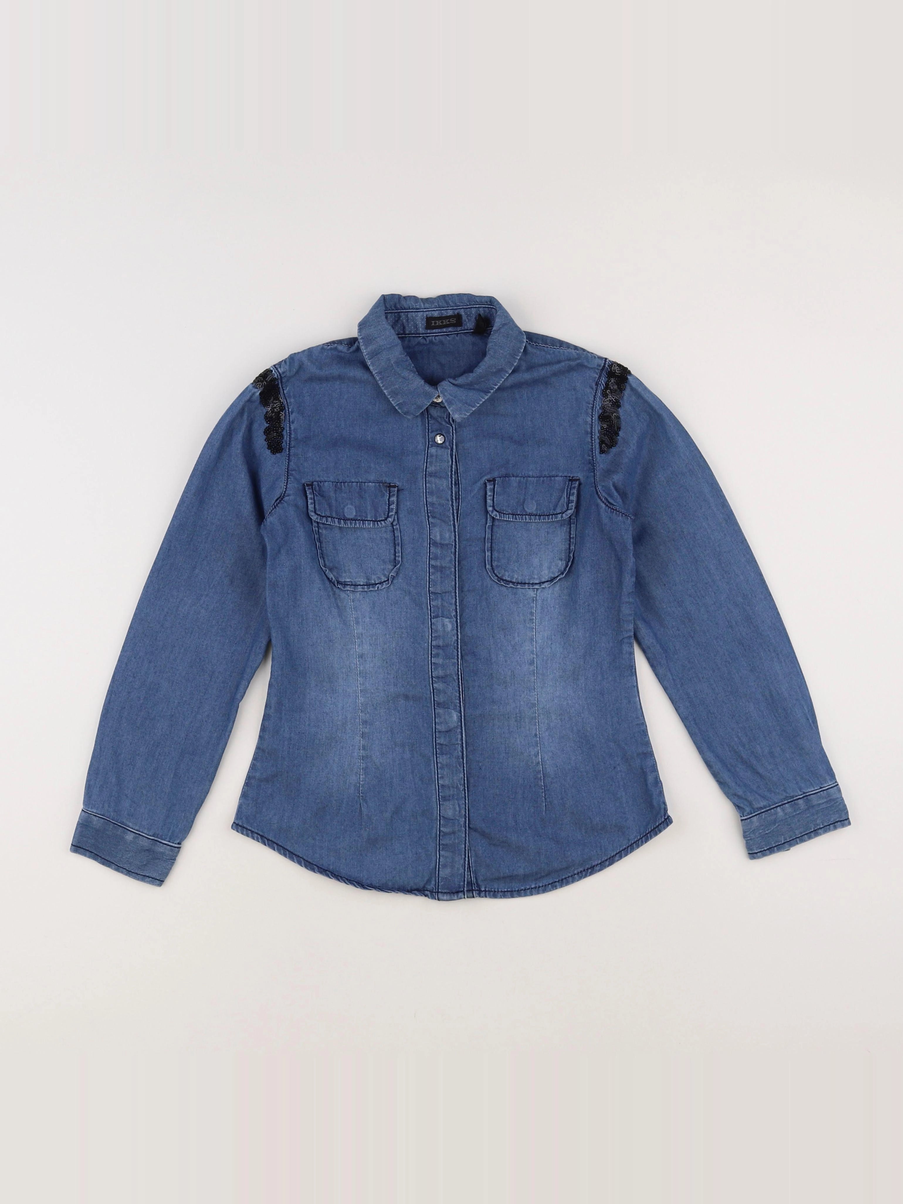 IKKS - chemise bleu - 8 ans