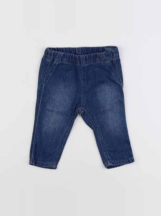 H&M - jegging bleu - 4/6 mois