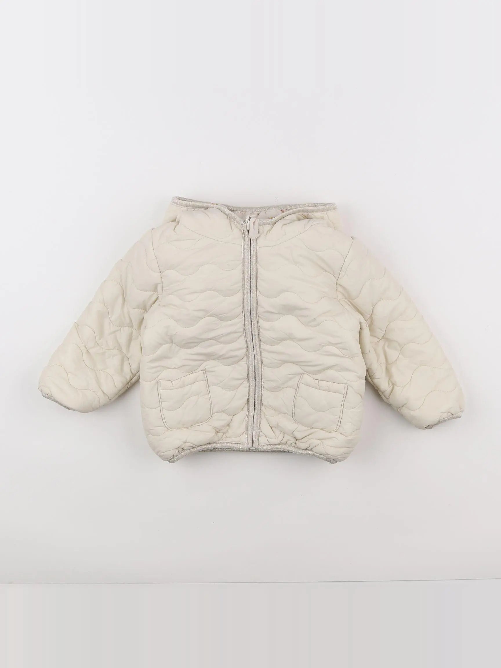 Tape à l'oeil - doudoune beige - 12/18 mois