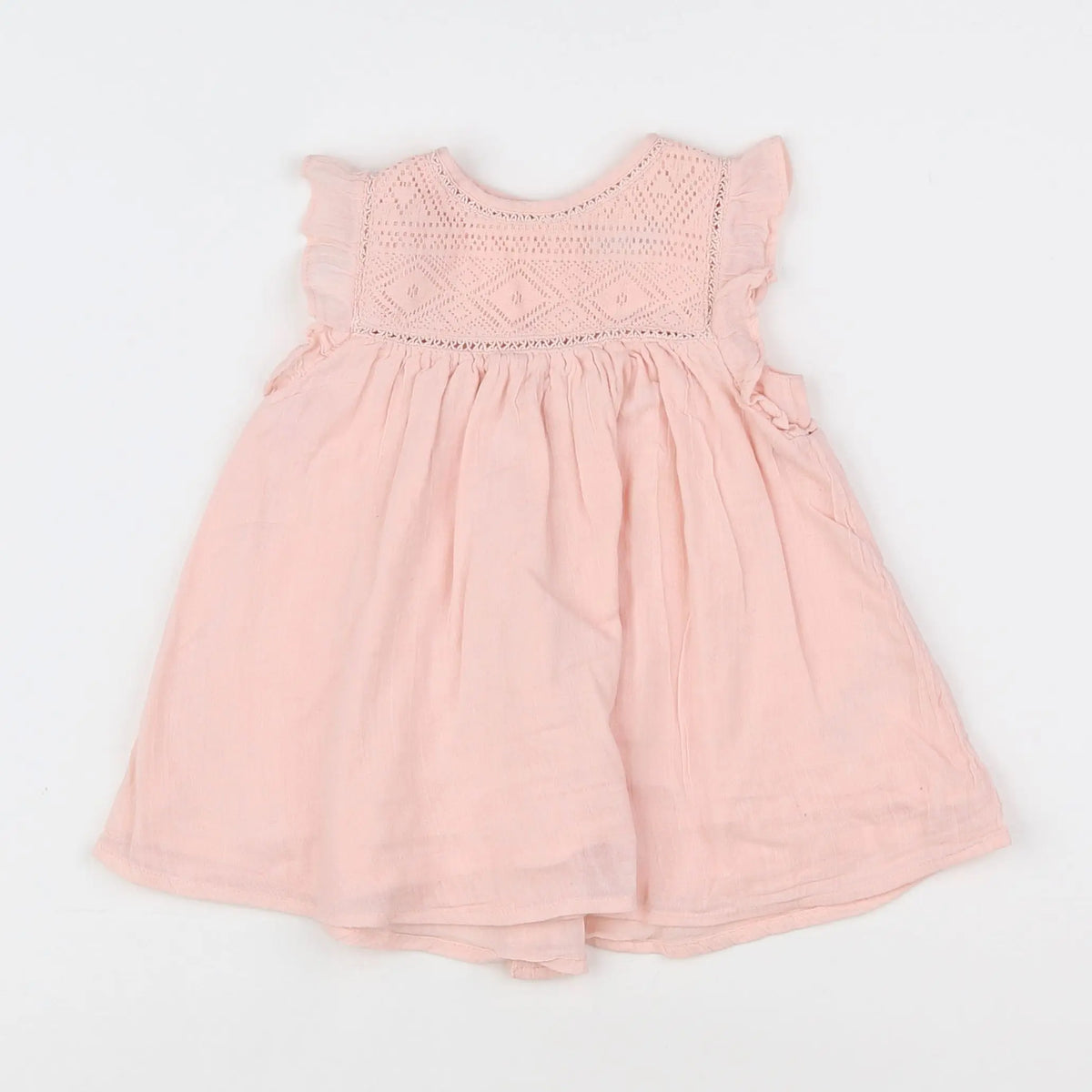 Vertbaudet - robe rose - 6 mois