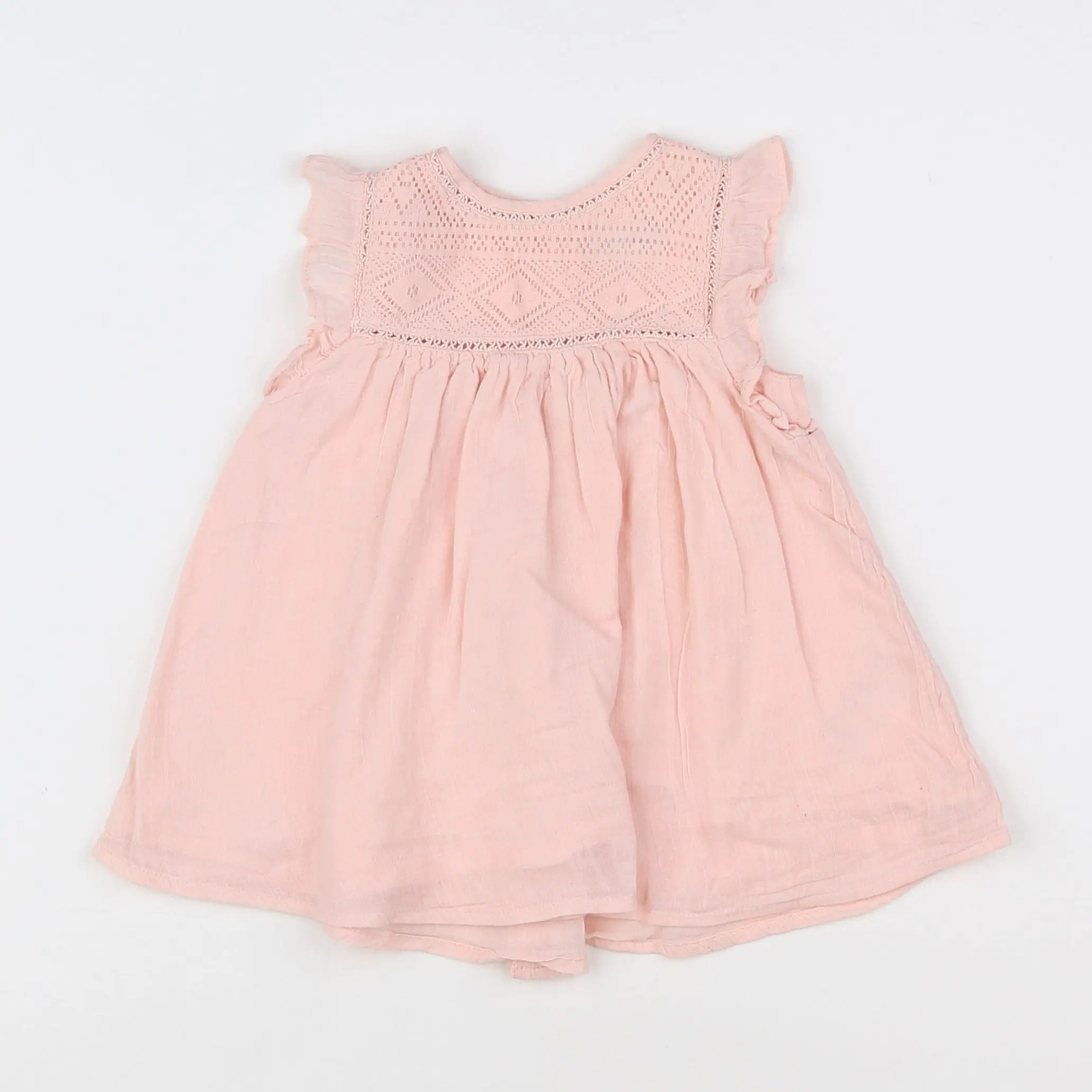 Vertbaudet - robe rose - 6 mois