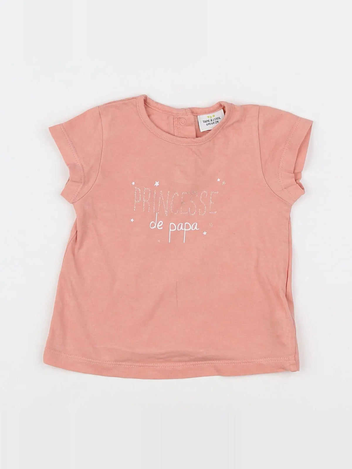 Tape à l'oeil - tee-shirt rose - 6 mois
