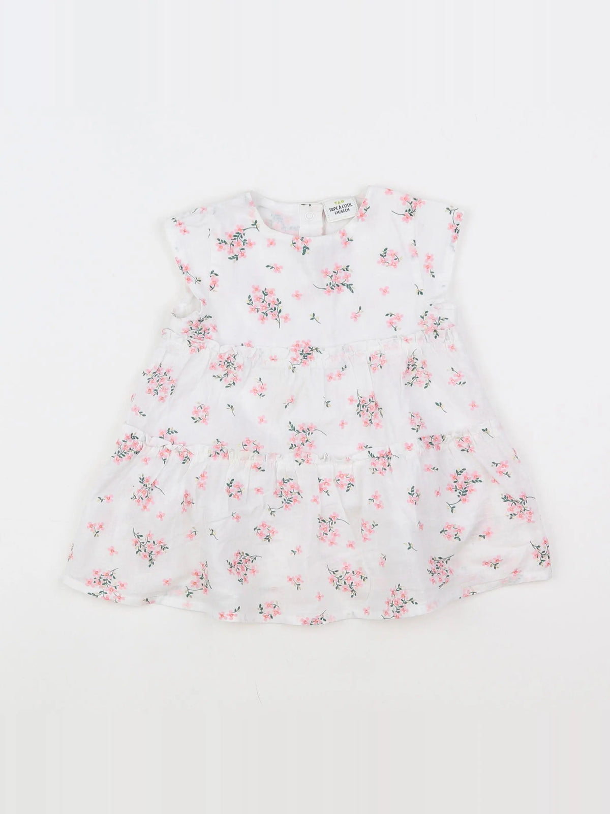 Tape à l'oeil - robe blanc - 6 mois