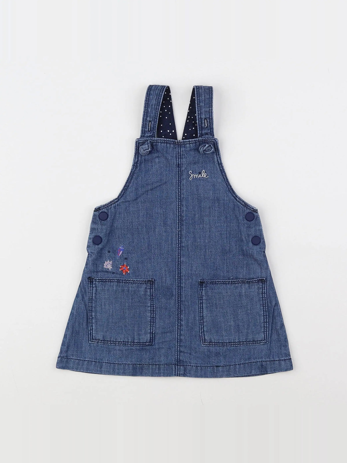 Catimini - robe bleu - 12 mois