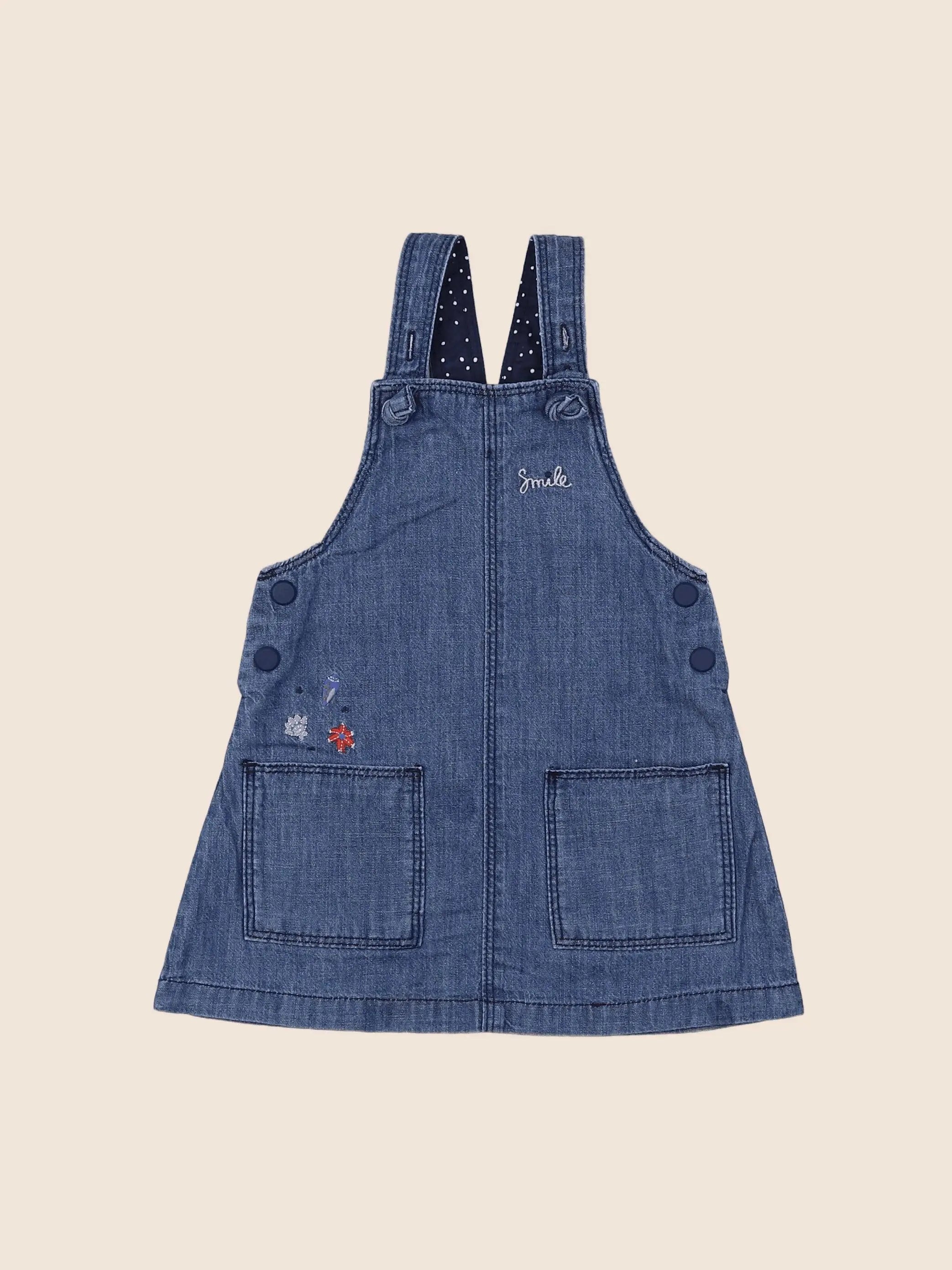 Catimini - robe bleu - 12 mois