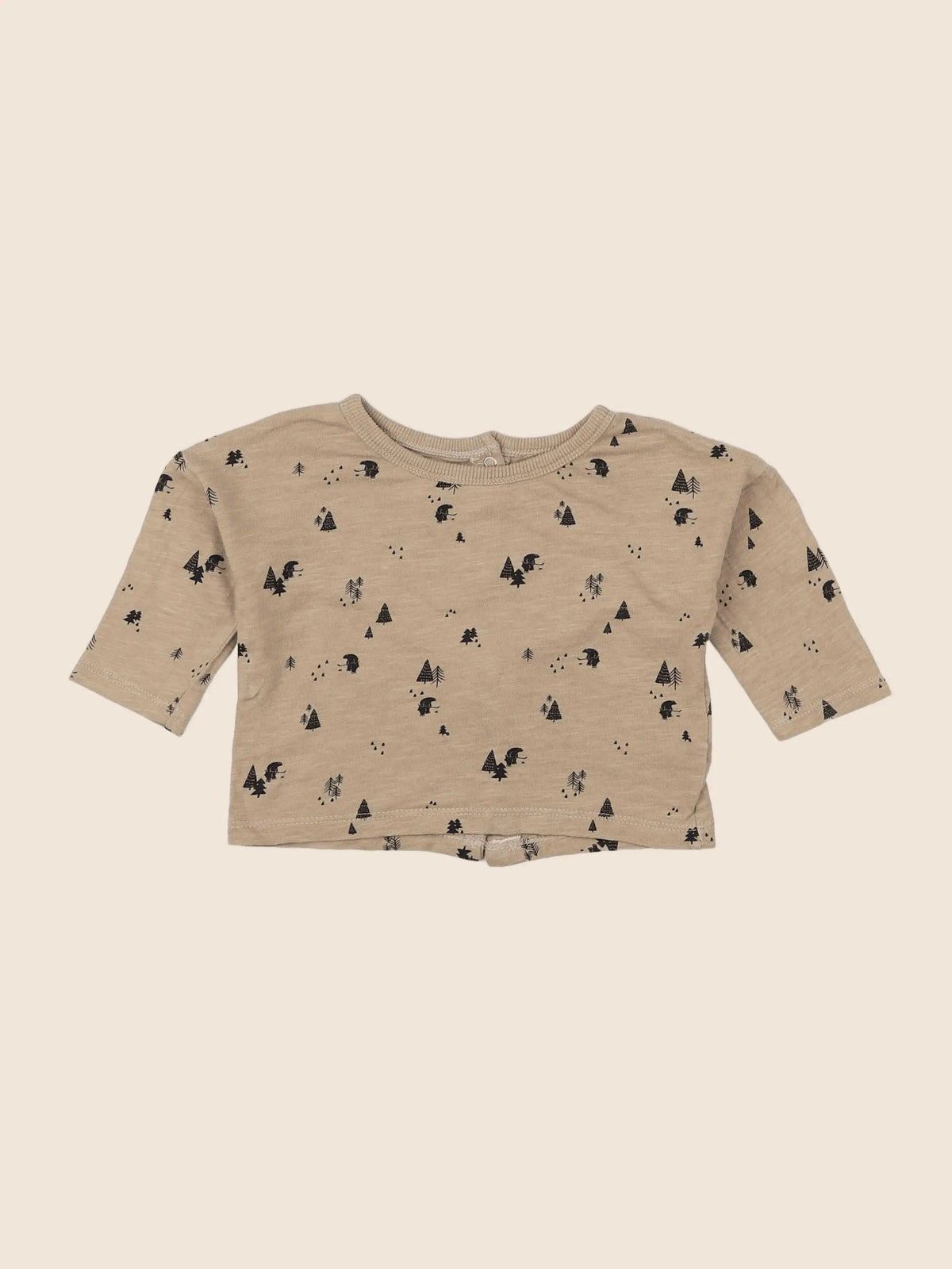 Vertbaudet - tee-shirt marron - 6 mois