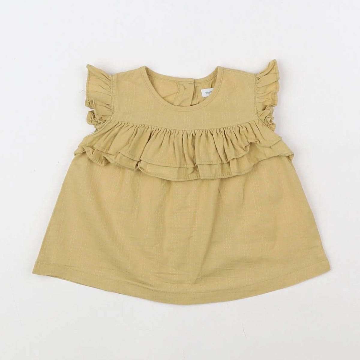 Vertbaudet - blouse vert - 6 mois