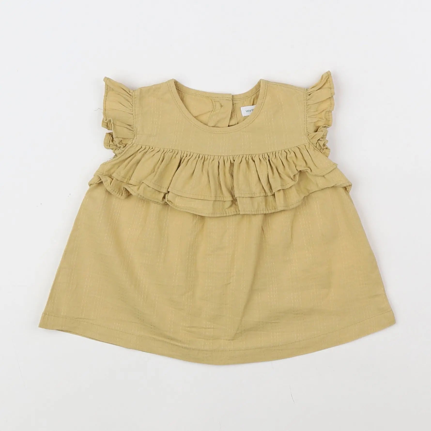 Vertbaudet - blouse vert - 6 mois