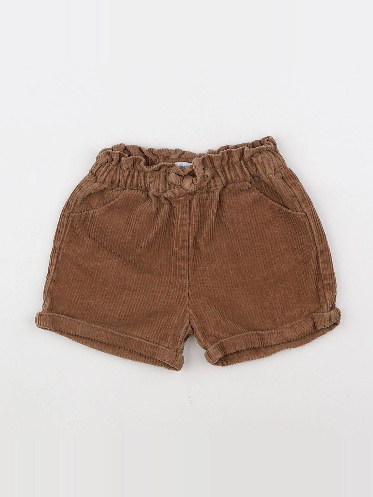 Vertbaudet - short marron - 18 mois