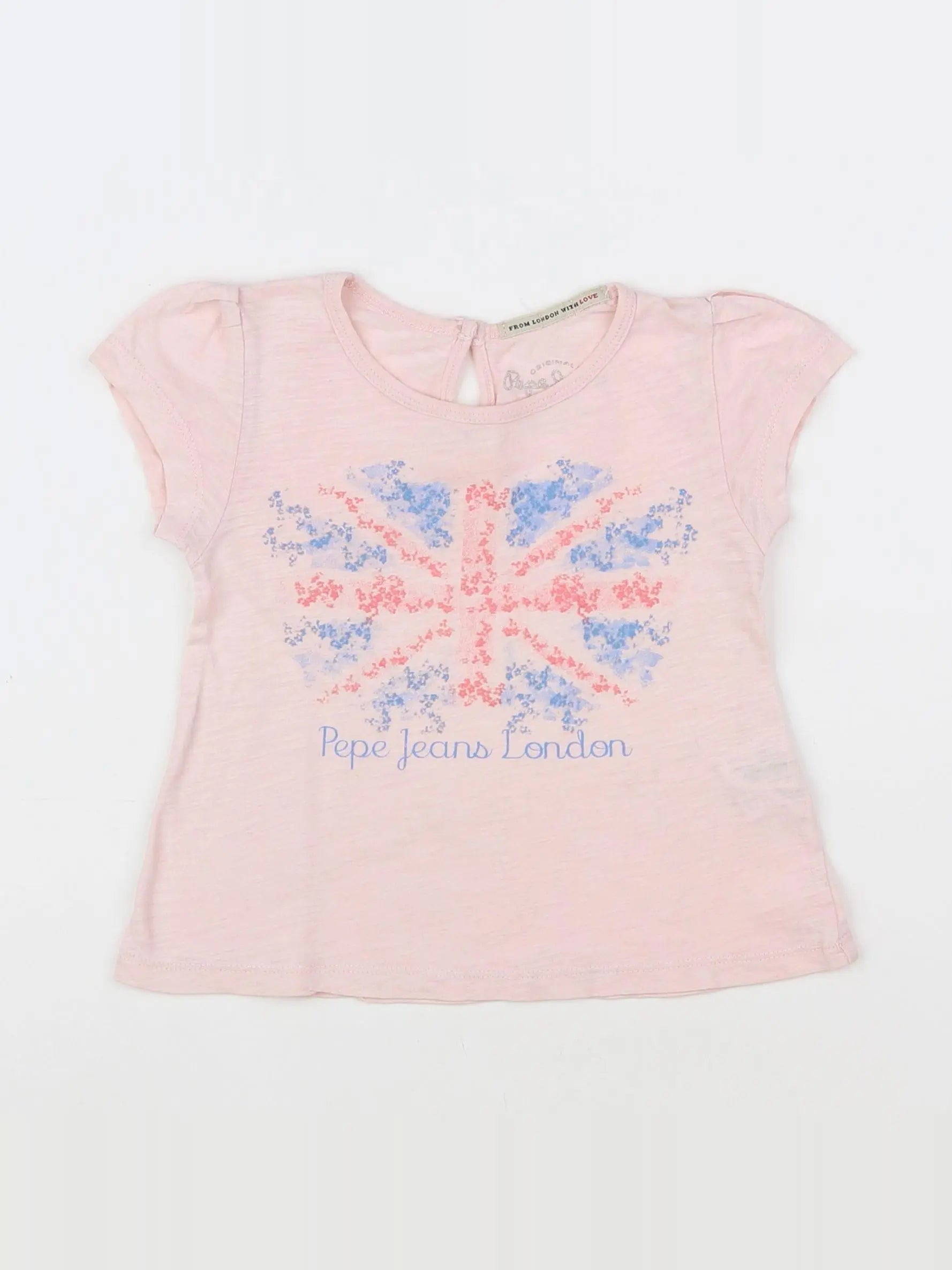 Pepe Jeans - tee-shirt rose, or - 2 ans