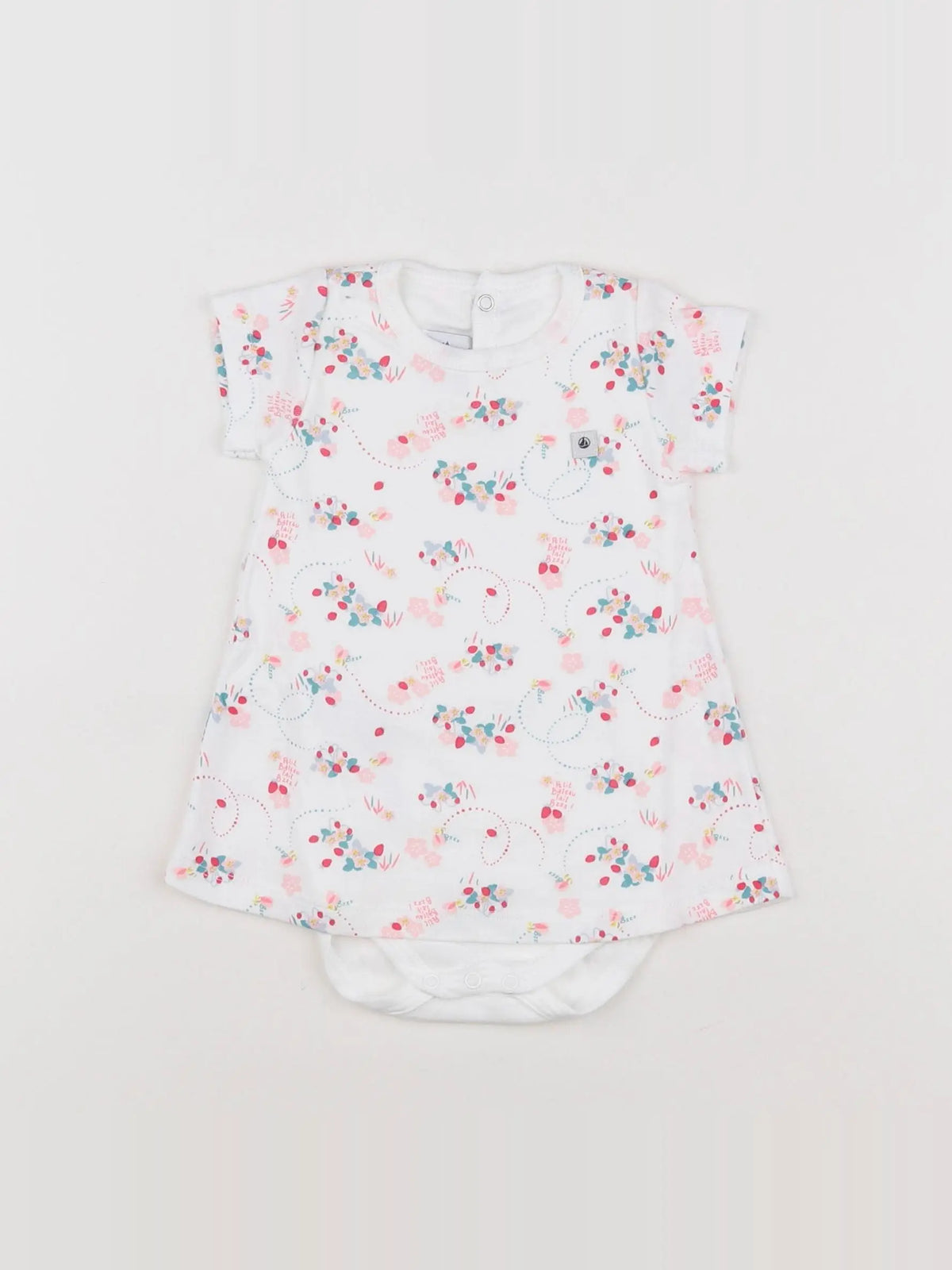 Petit Bateau - body robe multicolore - 3 mois