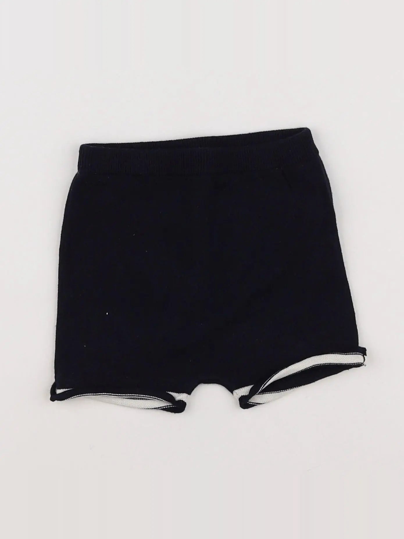 Acanthe - short blanc, bleu - 12 mois