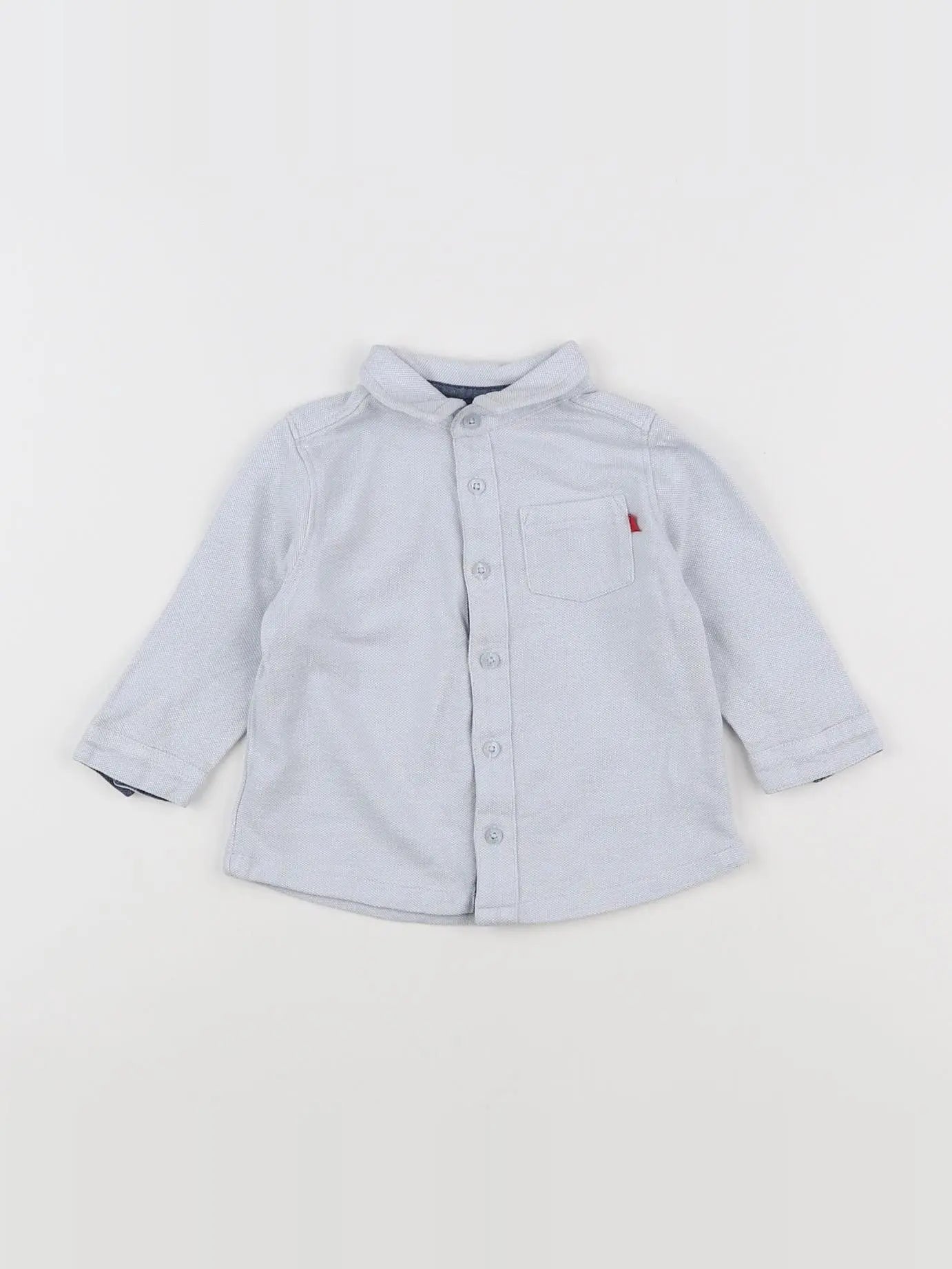 Cadet Rousselle - chemise gris, bleu - 6 mois