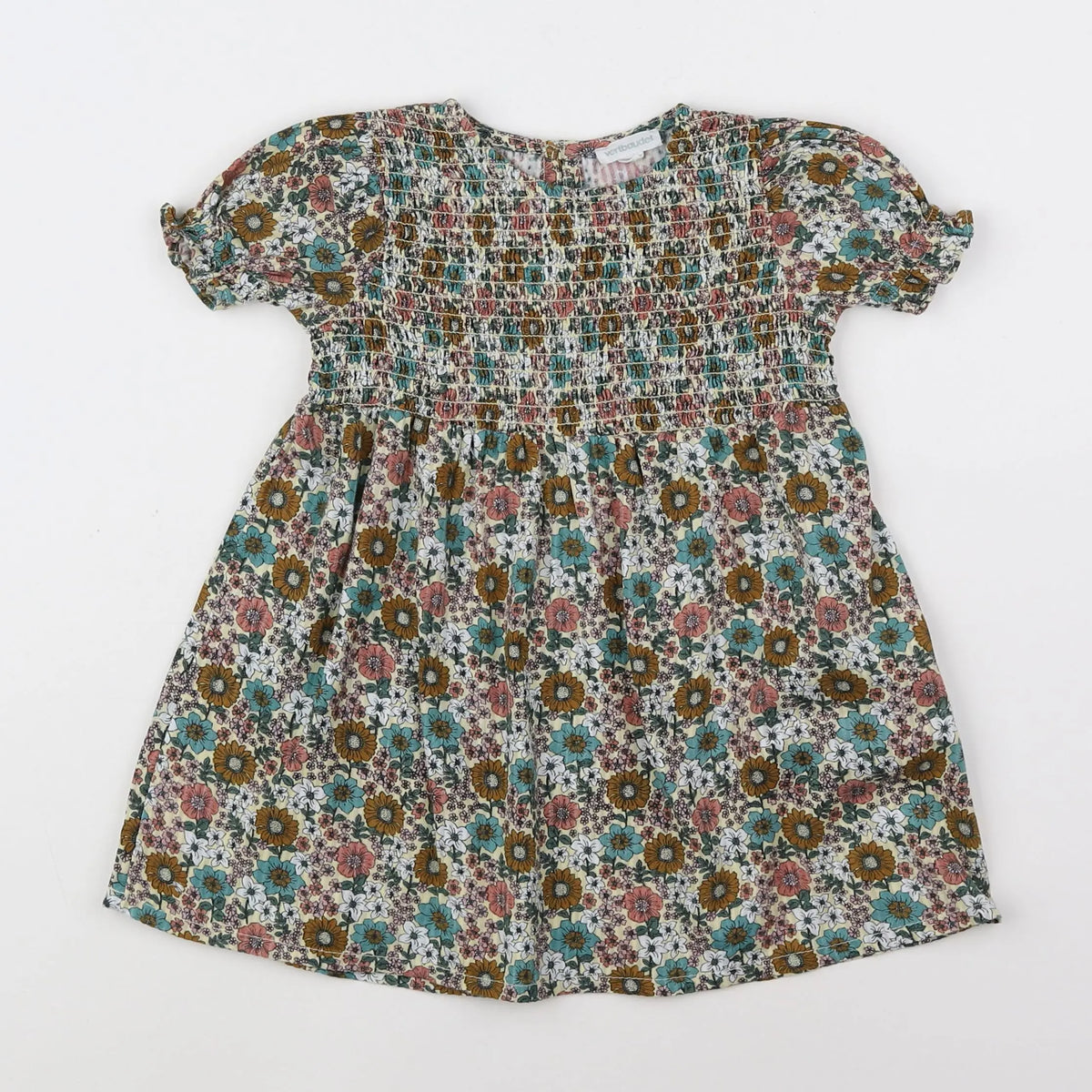 Vertbaudet - robe multicolore - 2 ans